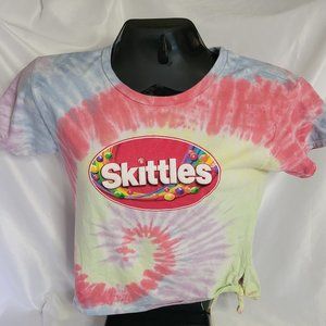 Skittles Tie Dye Juniors T-shirt (Size L)